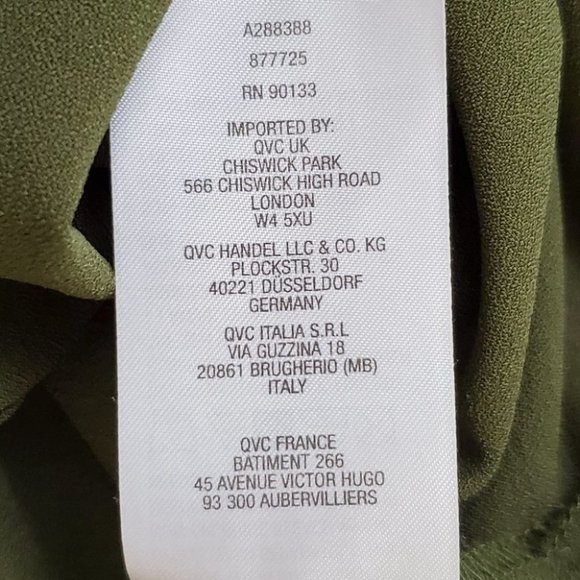 Linea by Louis Dell'Olio Green Button Up Top Blouse, Size M - Picture 13 of 13